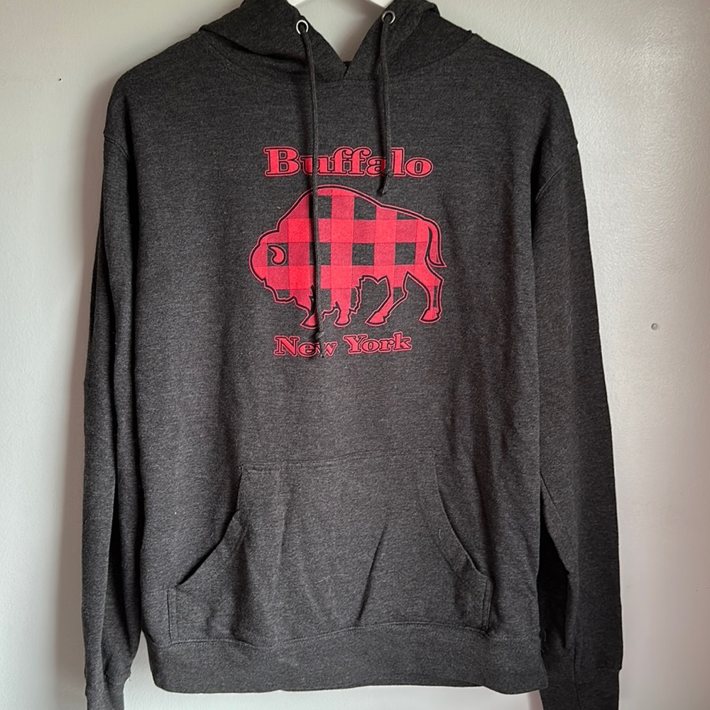 Buffalo plaid hoodie Size L